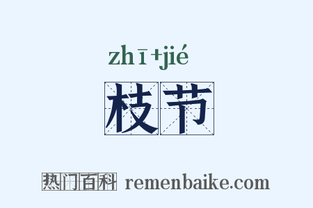 枝节是什么意思的图片